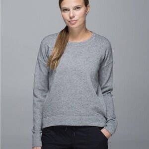 lululemon athletica Gray Crew Neck Sweater